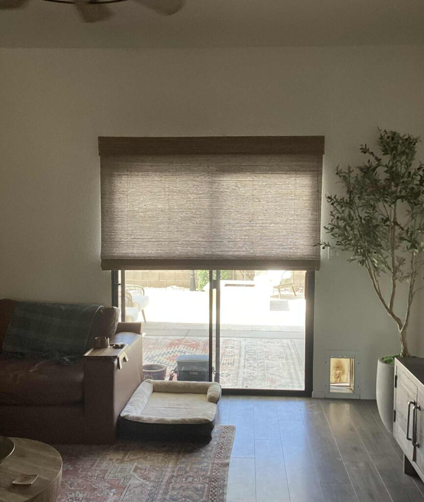 Custom woven wood shades: get tailored window treatments made from natural materials